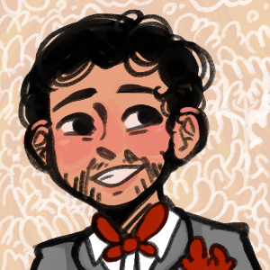 Ekin's profile picture, a cartoon depiction of him wearing a tux & and a bow tie, smiling.